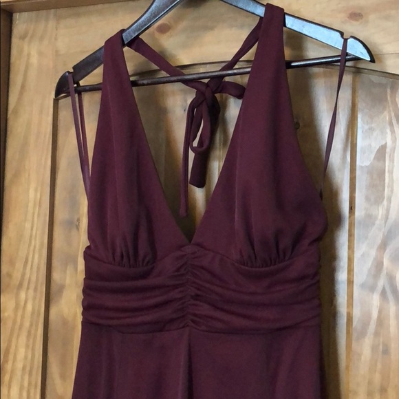 La Chateau Burgundy Dress - Picture 2 of 7